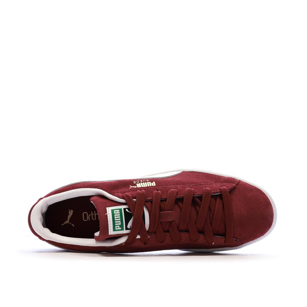 Zapatillas Puma Suede Classic rojas para hombre ver 4