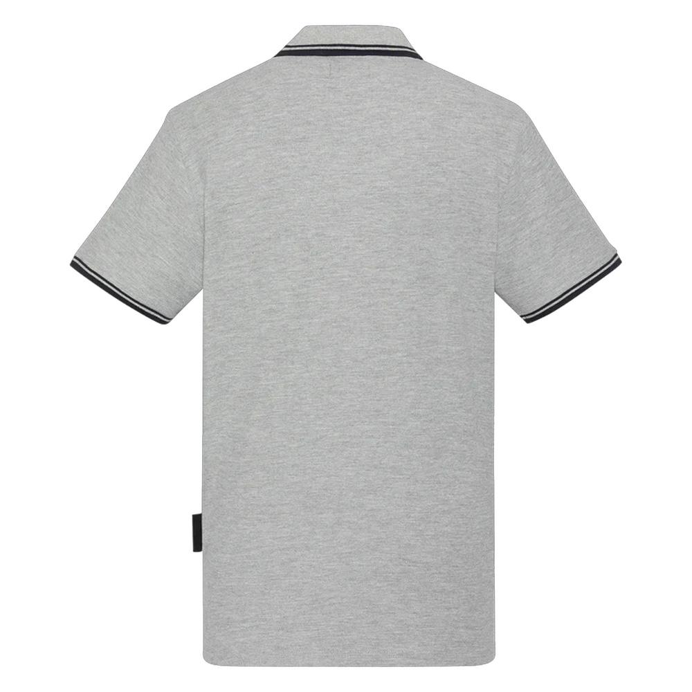 Polo Gris Homme Schott PSWILL2 vue 2
