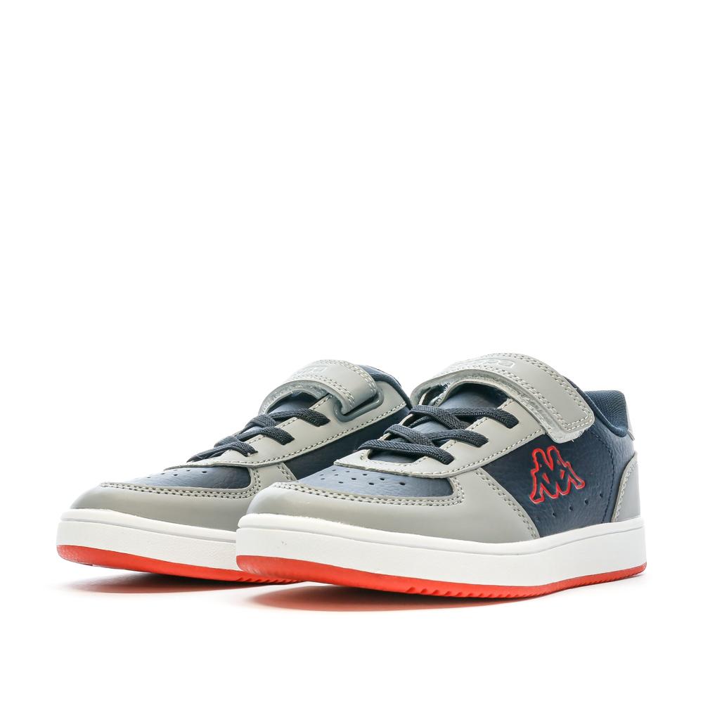 Baskets Grise/Marine Garçon KAPPA Malone Ev vue 6