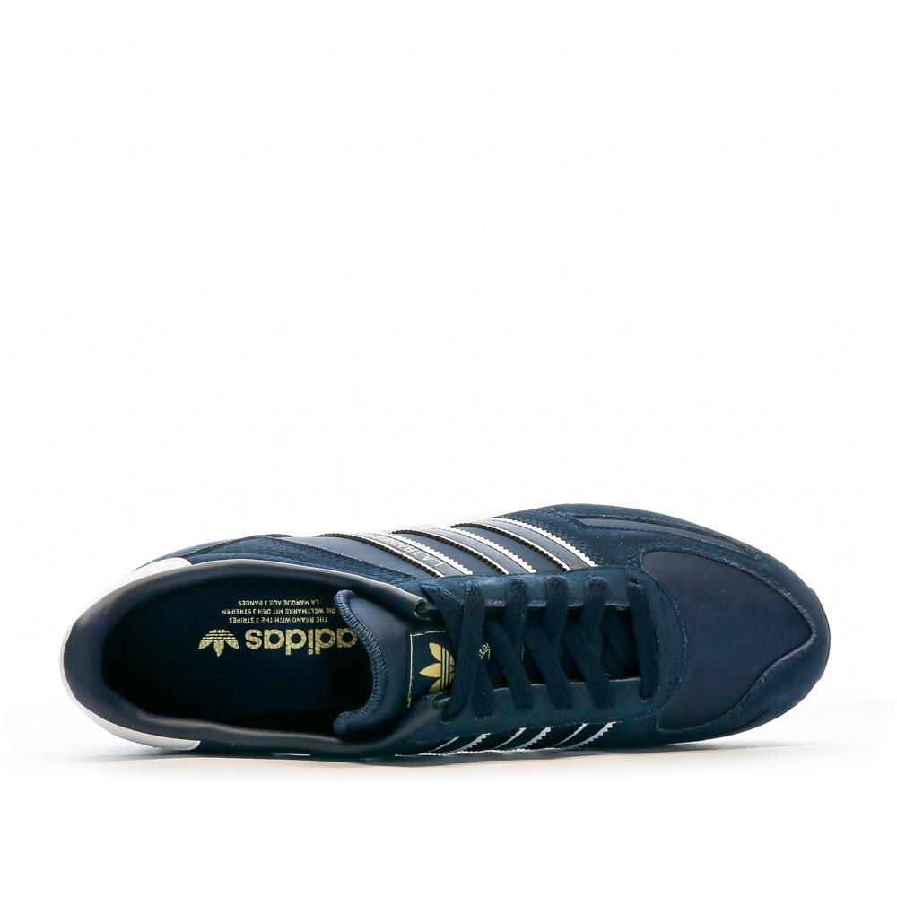 Baskets Marine Homme Adidas La Trainer vue 3