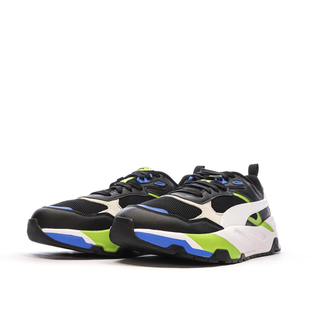 Baskets Noire/Blanches/Verte Homme Puma Trinity vue 6
