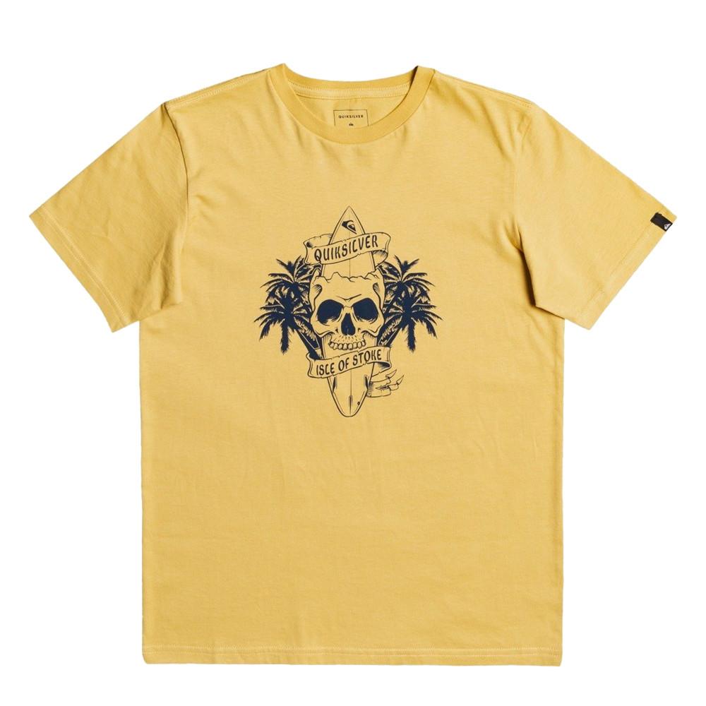 T-shirt Jaune Garçon Quiksilver Night Surfer pas cher