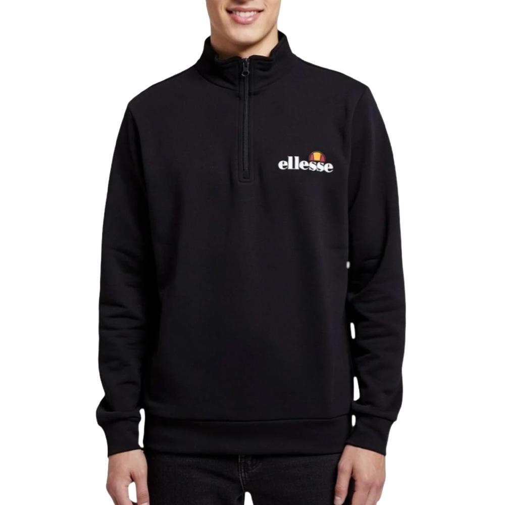 Sweat 1/4 de Zip Noir Homme Ellesse SOP23615A pas cher