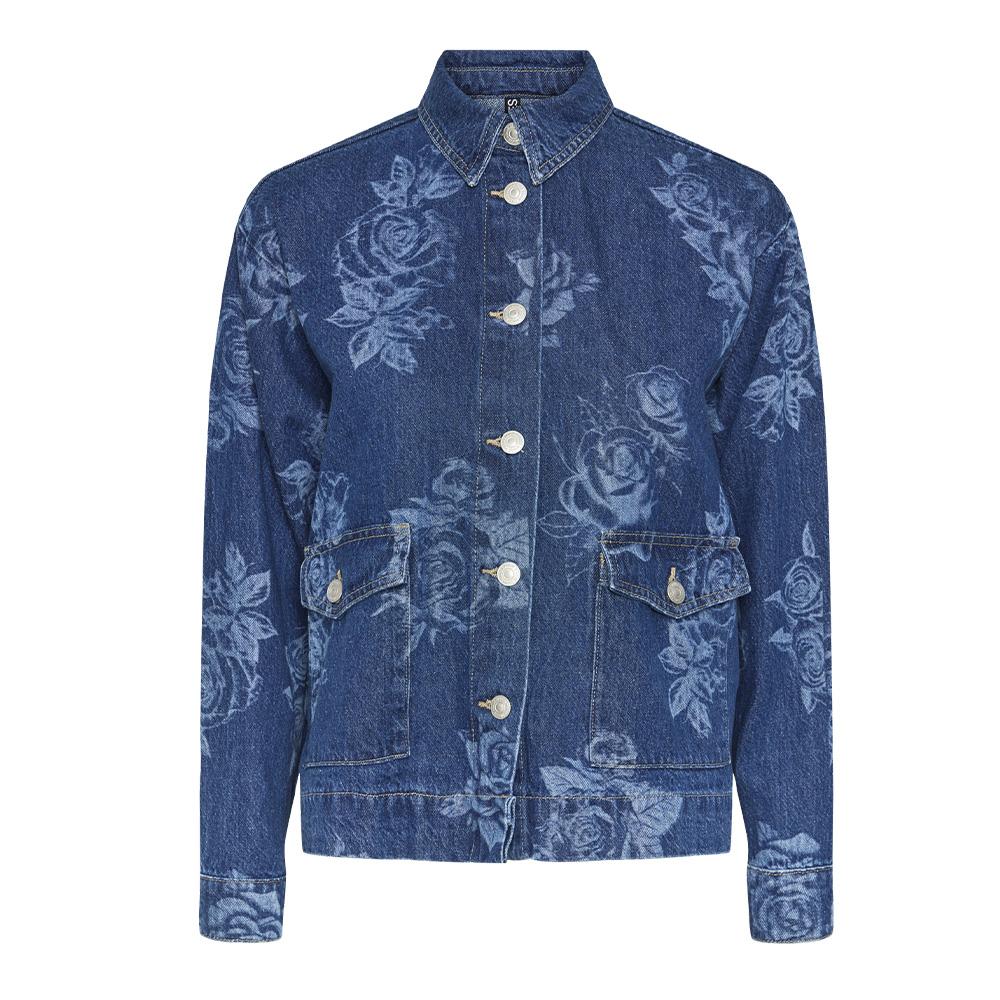 Chemise Bleu Femme Pieces Flora vue 3