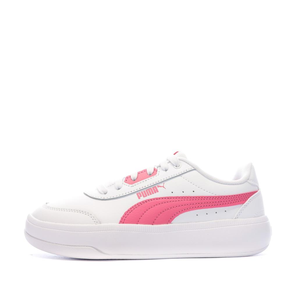 Baskets Blanche/Rose Mixte Puma Tori Jr pas cher