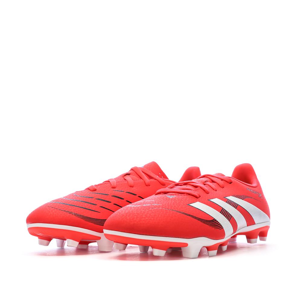 Chaussures De Foot Adidas Predator - Taille 7 - Semelle Moulée - Rouge - Occasion