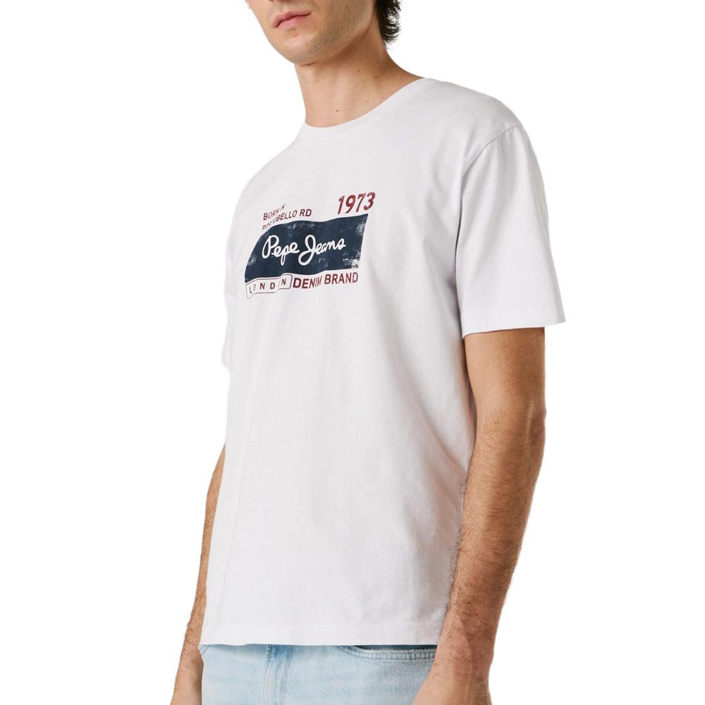 Camiseta hombre blanca Pepe jeans Pjl M barato
