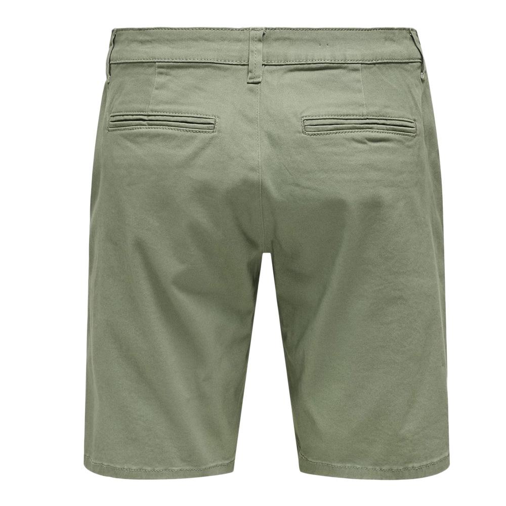 Short Chino Kaki Homme ONLY & SONS 22018237 vue 4