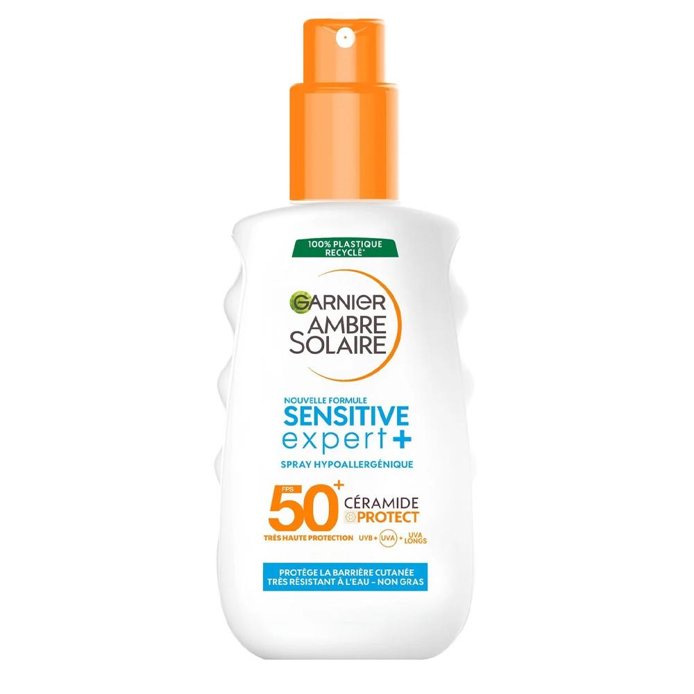 Brume Solaire Garnier Ambre Solaire Sensitive Expert FPS50+ 150ml pas cher