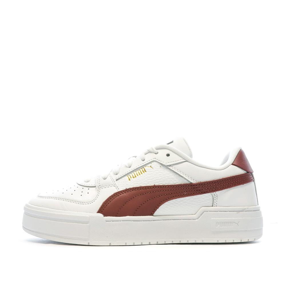 Baskets Blanches/Bordeaux Homme Puma Pro Classic pas cher