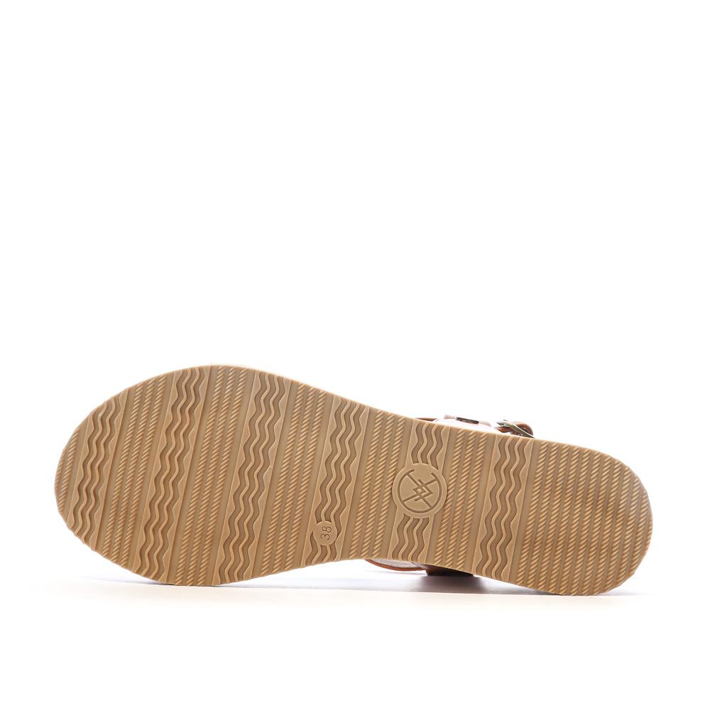 Sandales Camel Femme Chattawak SARA vue 5