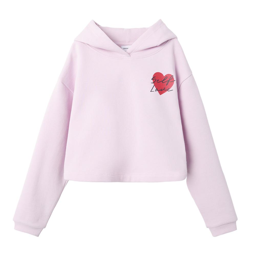 Sweat à Capuche Mauve Fille Name It Terren pas cher