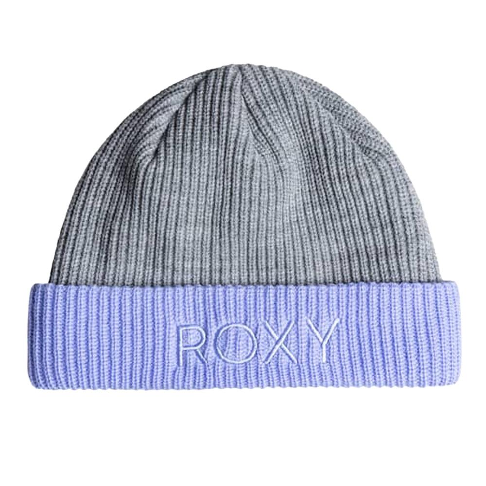 Bonnet Gris/Mauve Femme Roxy Freja Beanie pas cher
