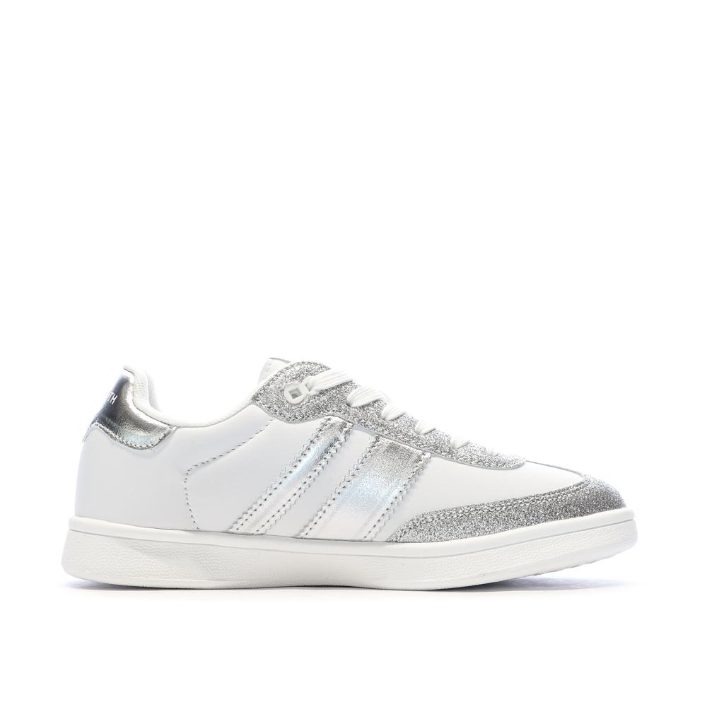 Weiße/Silberne Sneakers Damen Teddy Smith Plata Ansicht 2