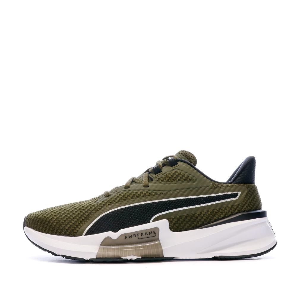 Chaussures de Running Kaki Homme Puma Frame pas cher