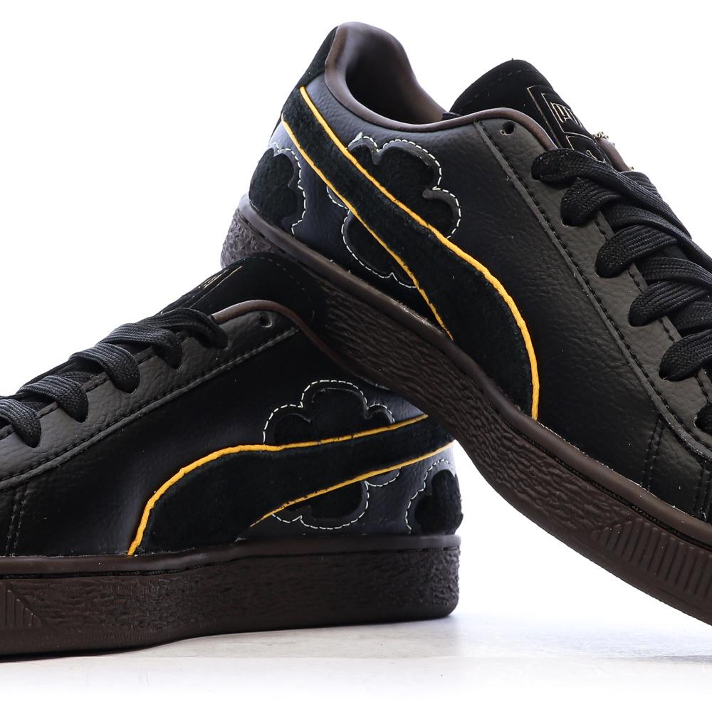 Baskets Noir/Marron Junior Puma Suede 4 One Piece vue 7