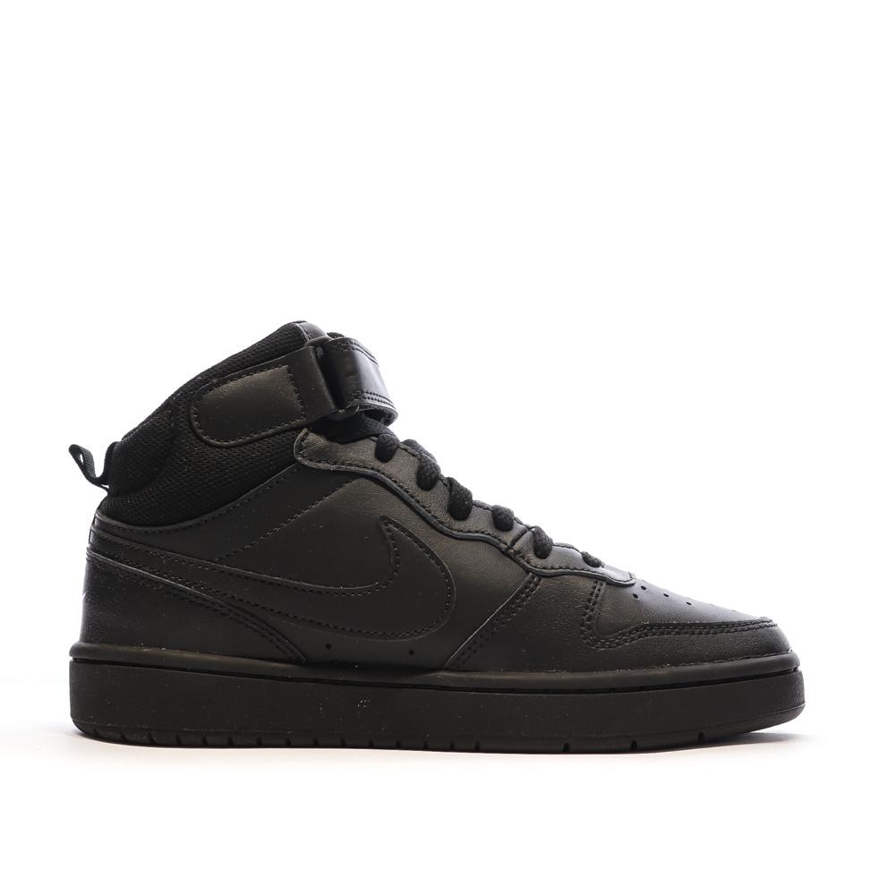 Baskets Noir Mixte Nike Court Borough Mid 2 vue 2