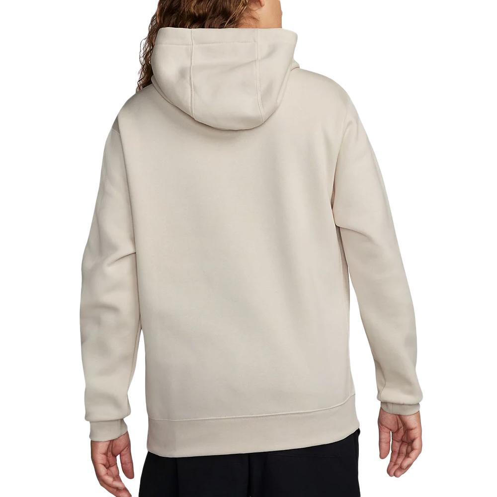 Sweat Beige Homme Nike Club Hoodie vue 2