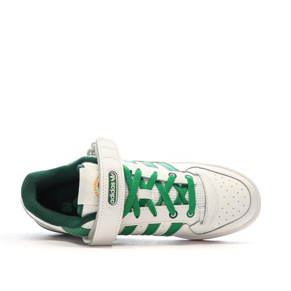 Baskets Blanches/Vertes Homme Adidas Forum vue 4