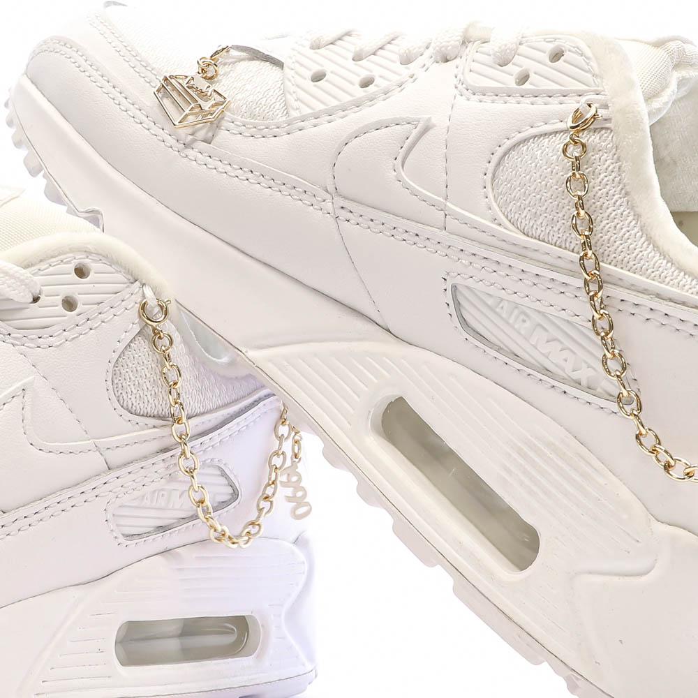 Baskets Blanches Femme Nike Air Max 90 Premium vue 7