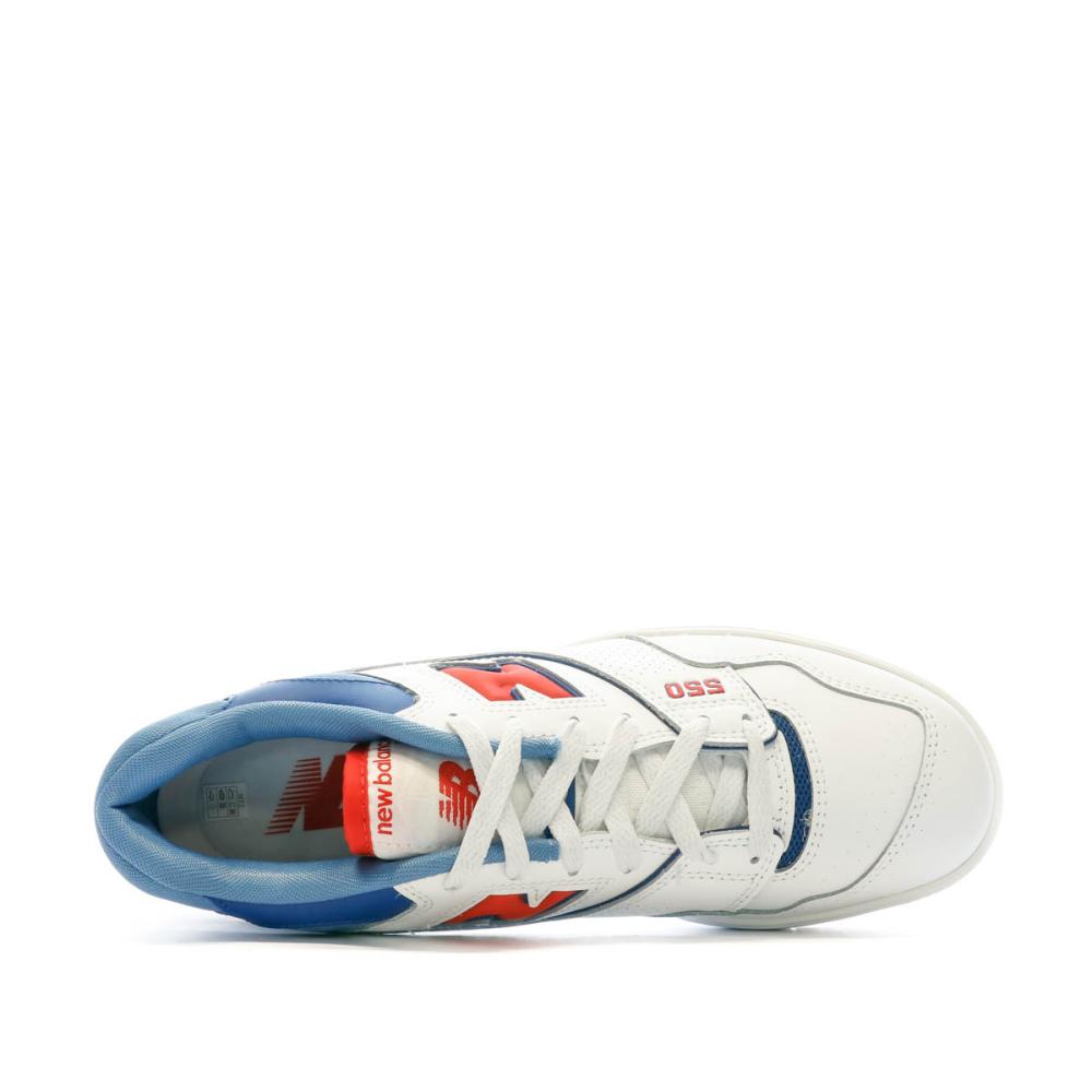 Baskets Blanc/Bleu Homme New Balance 550 vue 4