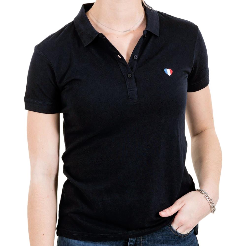 Polo Noir Femme Teddy Smith Piloco pas cher