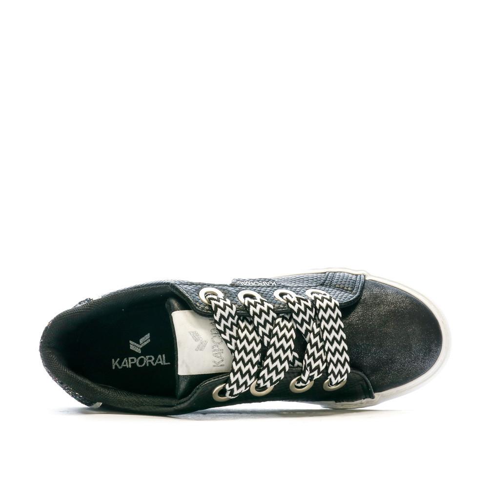 Baskets Noir Femme Kaporal Sandra vue 4