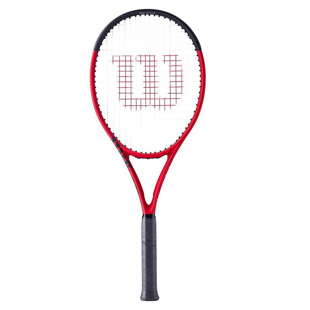Raquette de Tennis Rouge/Noir Adulte Wilson Clash 100l V2.0 pas cher