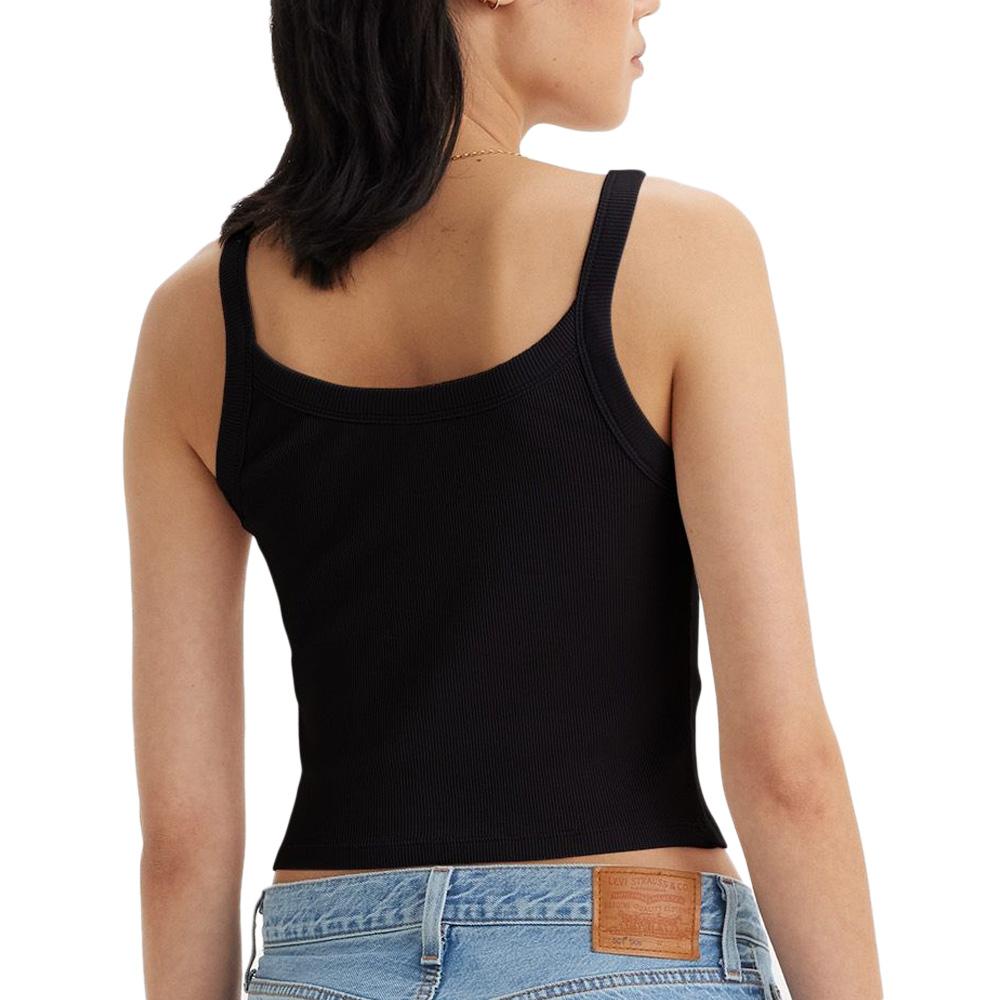 Top Noir Femme Levi's Essential Sporty vue 2