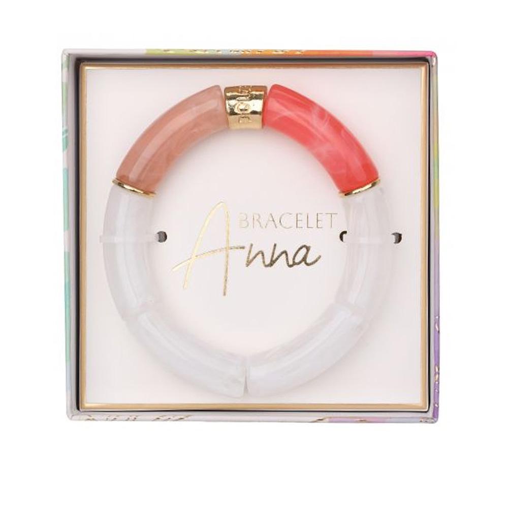 Bracelet Blanc/Rose Femme Stella Green Anna pas cher