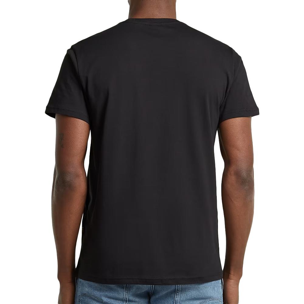 T-Shirt Noir Homme G-Star RAW Faded vue 2