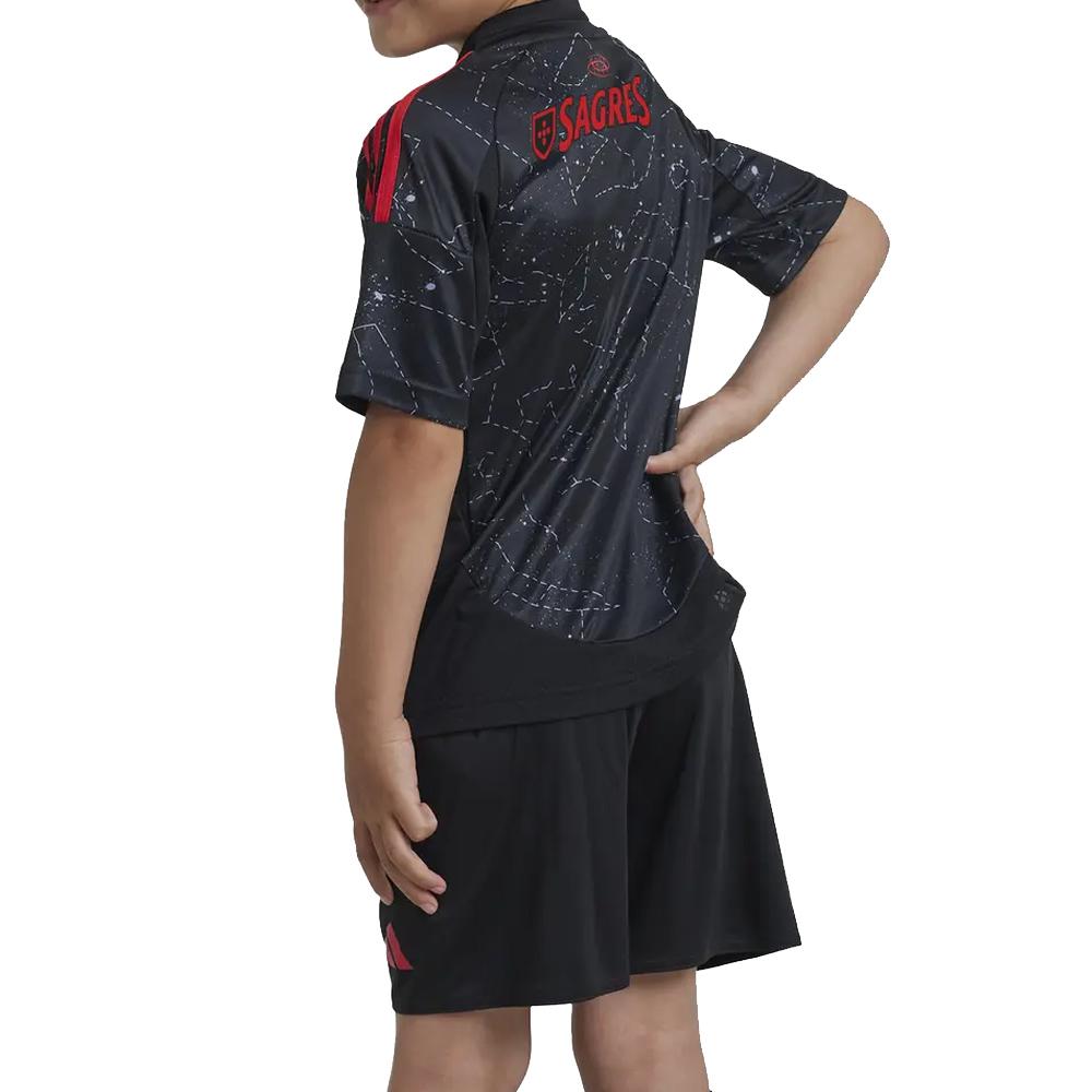 SL Benfica Mini-Kit Noir Junior Adidas 24/25 vue 3