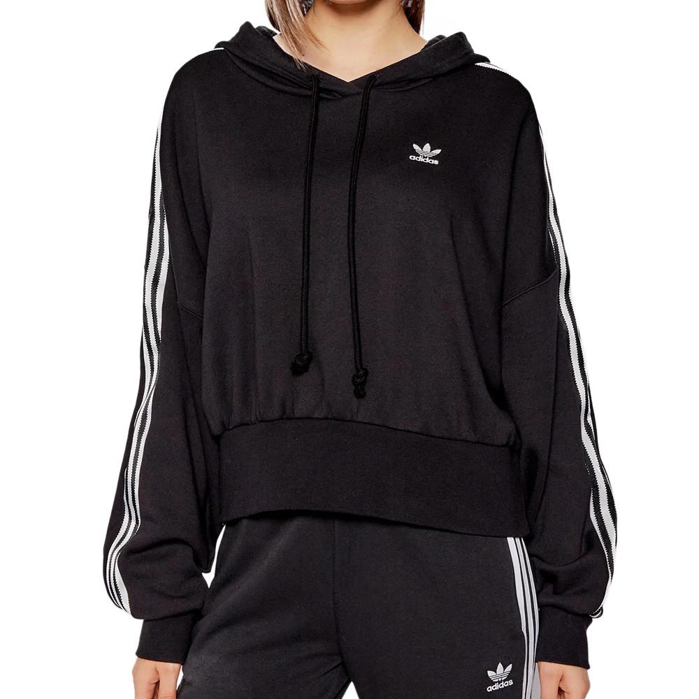 Sweat à capuche Noir Femme Adidas H37812 pas cher