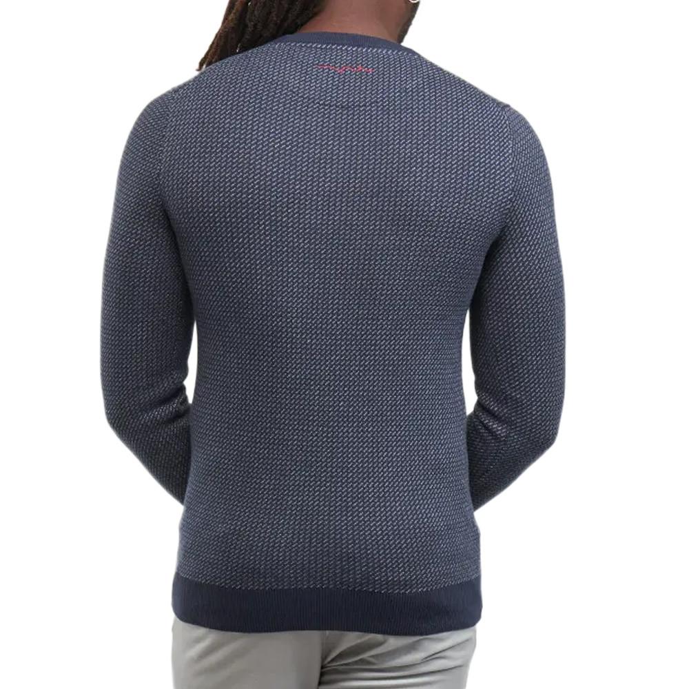 Pull Bleu Foncé Homme Teddy Smith Milan vue 2