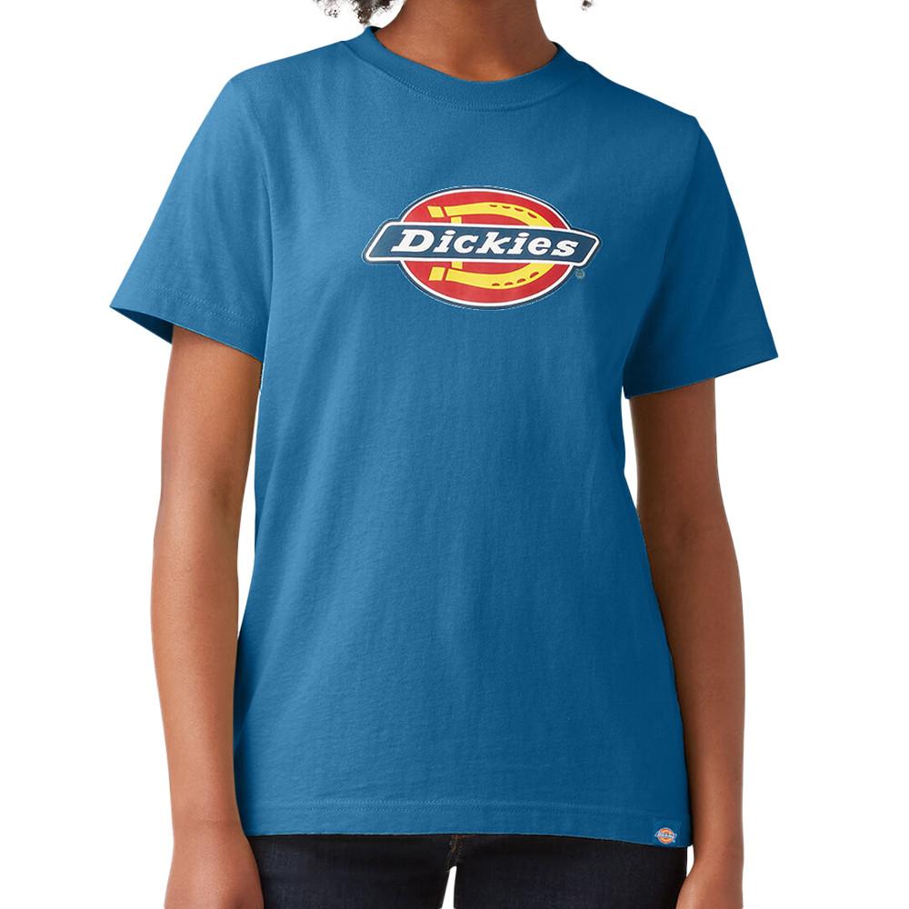 T-shirt Bleu Femme Dickies Graphic pas cher