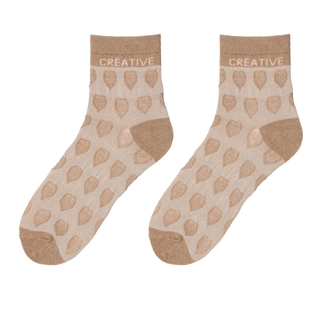 Stella Green Creative Women’s Gold/Beige Socks affordable