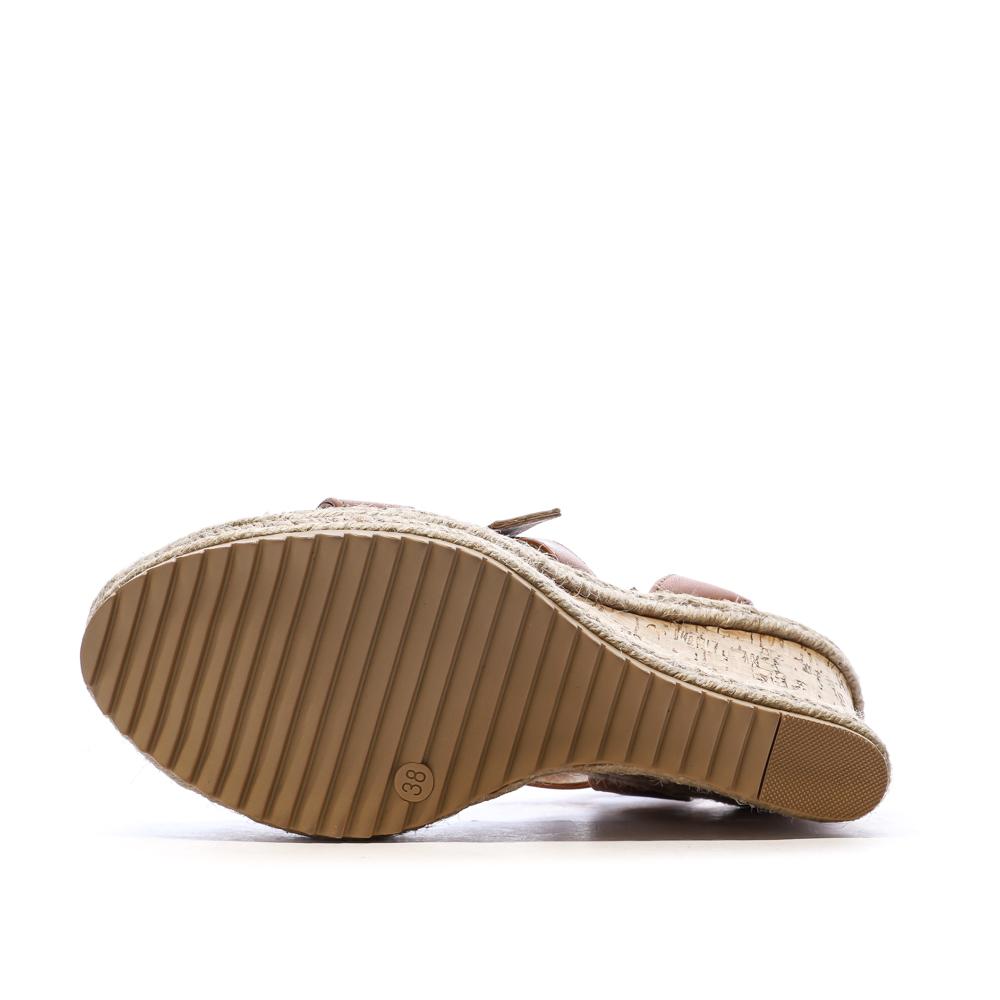 Camel Wedge Sandalen Frau Chattawak Summer Camel Ansicht 5