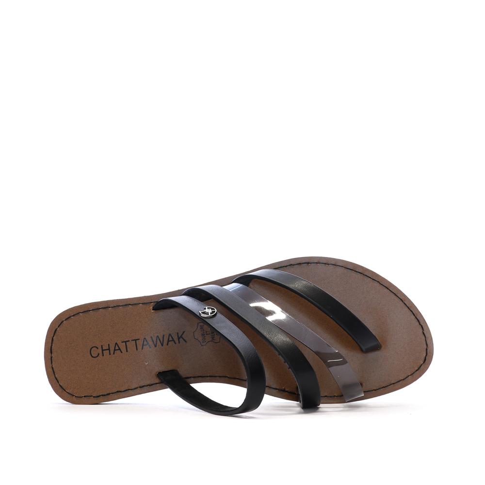 Sandales Noir Femme Chattawak ROXANNE vue 4