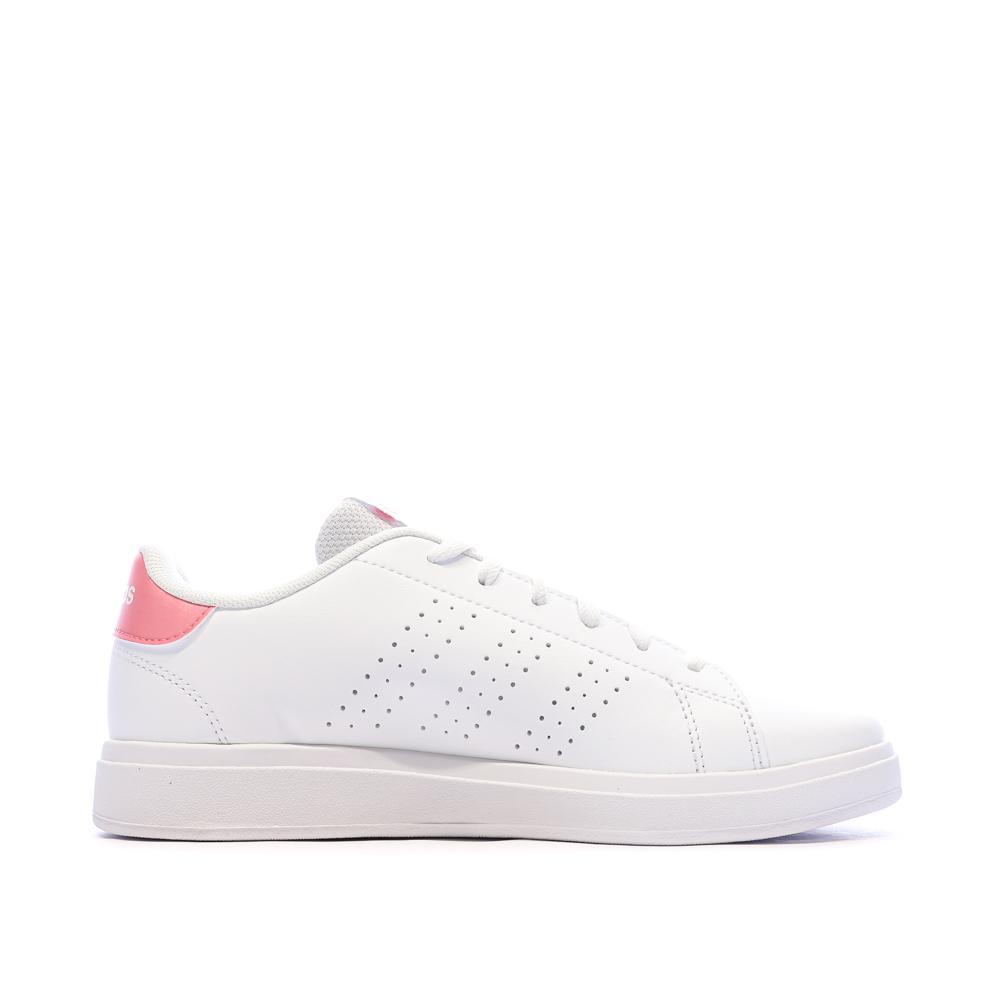 Baskets Blanches Fille/Femme Adidas Advantage Base 2.0 vue 2