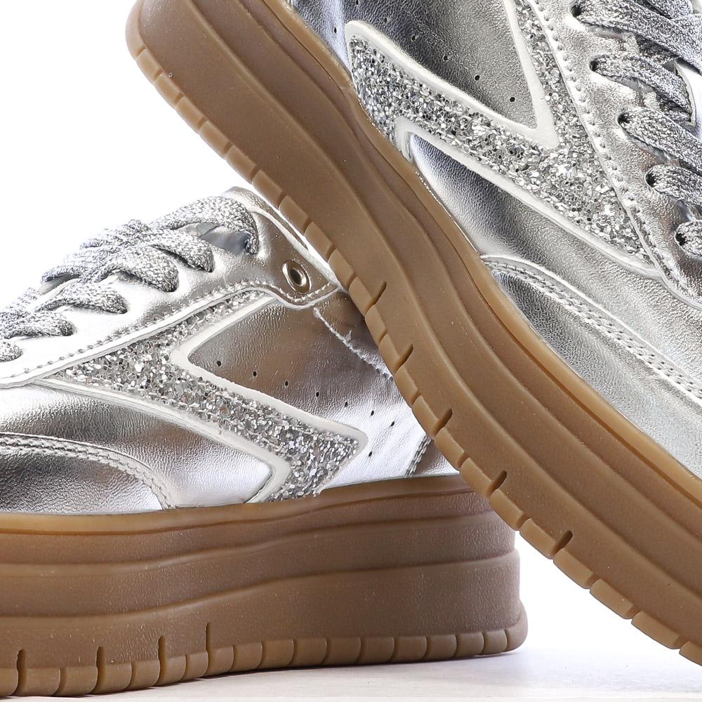 Baskets Argent /Vert Femme Teddy Smith Sneakers 120305 vue 7