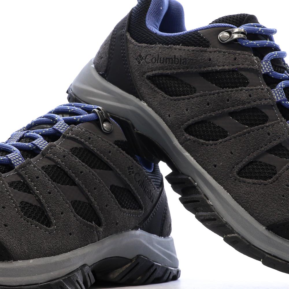 Chaussures de randonnée Grise/Bleu Femme Columbia Redmond vue 7