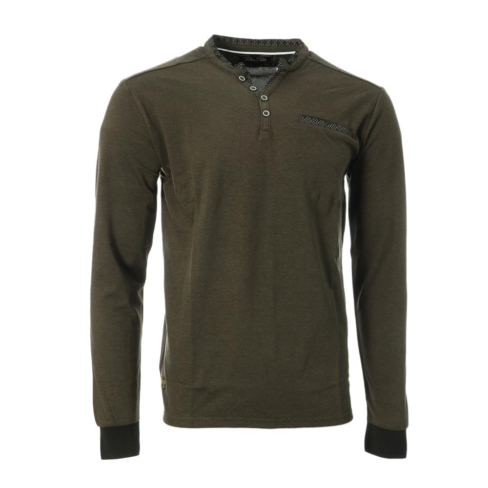 T-shirt Manches Longues Kaki Homme RMS26 91241 pas cher