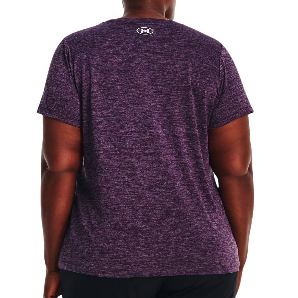 T-shirt De Running Violet Femme Under Armour Tech Twist vue 2