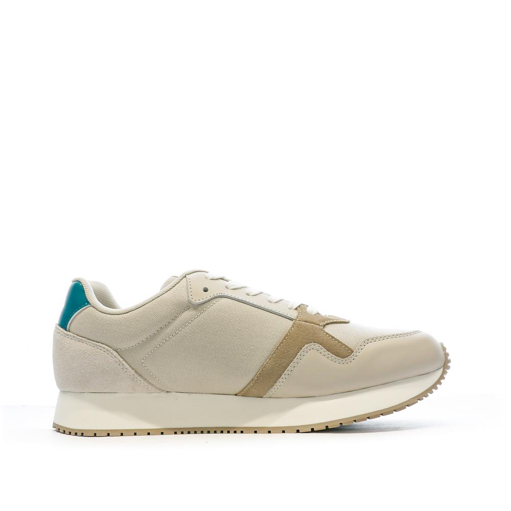 Baskets Beige Homme Calvin Klein Jeans Retro Runner vue 2