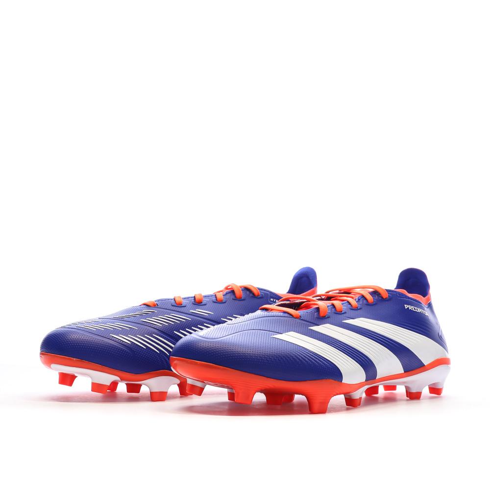 Chaussures de Foot Bleues Homme Adidas Predator League FG vue 6
