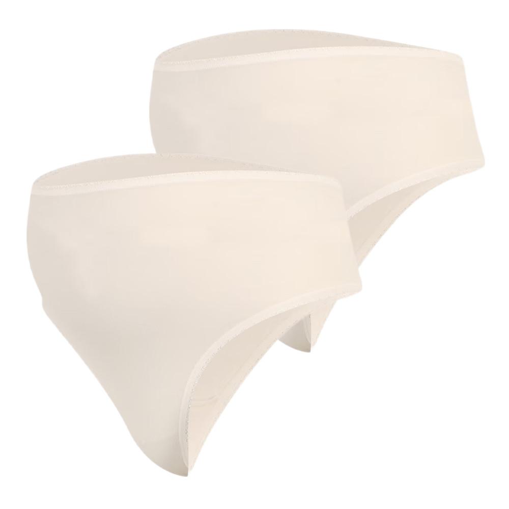 x2 Strings de grossesse Beige Femme Mamalicious Lilja pas cher