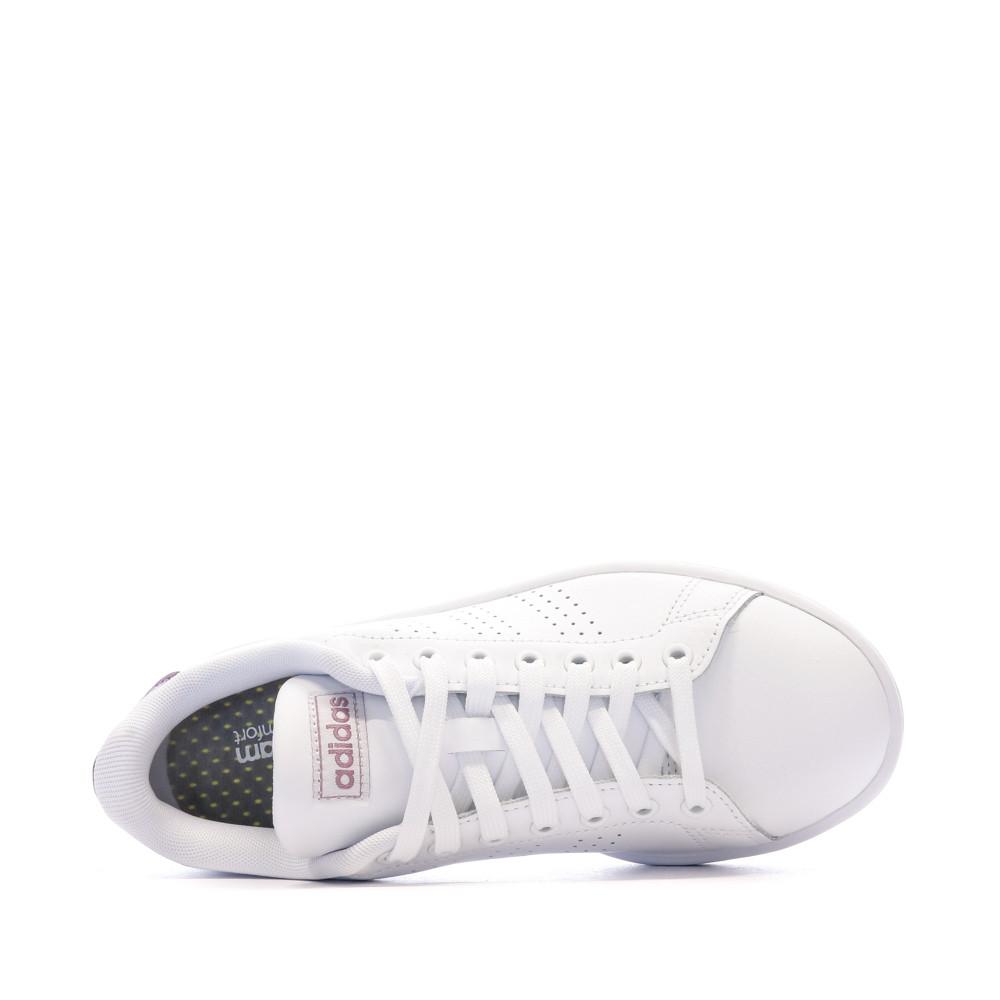 Baskets Blanches Femme Adidas Advantage vue 4