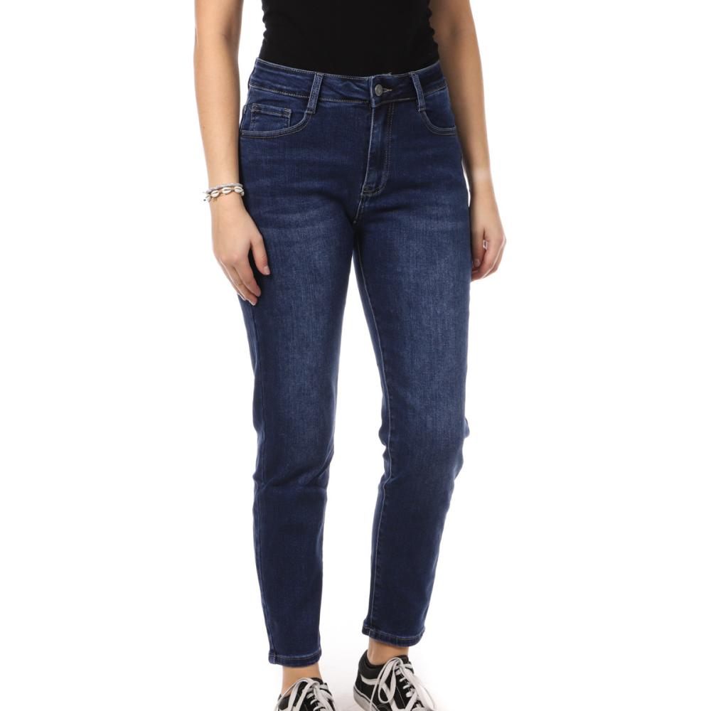 Jean Mom Fit Bleu Foncé Femme My Tina's 270 pas cher