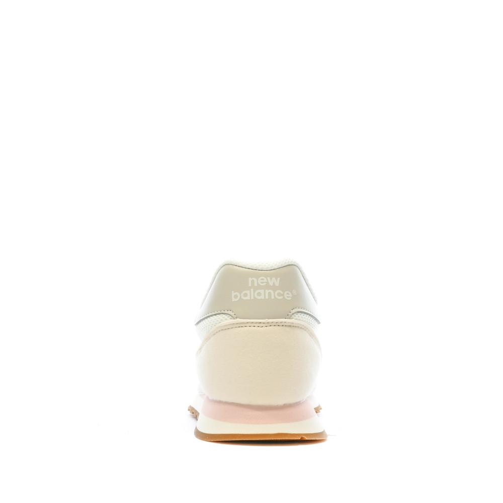 Basket Beige Femme New Balance 500 vue 3