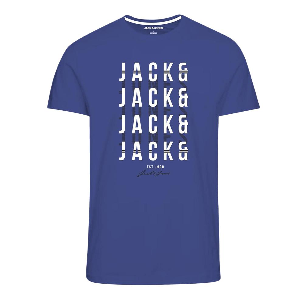 T-shirt Bleu Garçon Jack & Jones Delvin pas cher